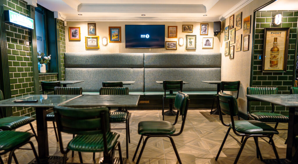 Snug seating area at O'Malley's Irish Bar Aberdeen
